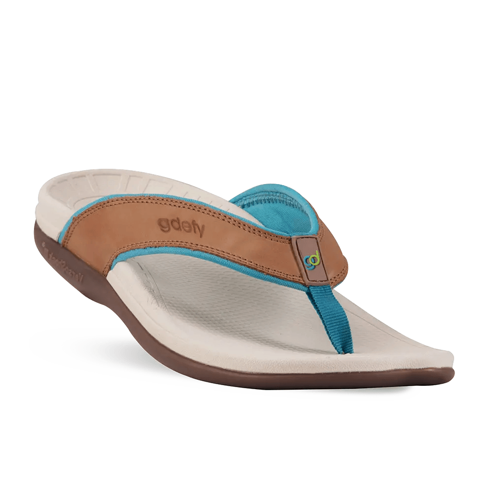 Re-Defy Women's Lynetta Sandals Taupe Turquoise - YB7107FBU